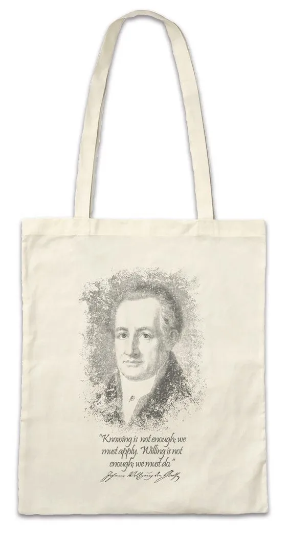 Urban Backwoods Beuteltasche Goethe KnowingStofftasche Johann Wolfgang Von Faust Romantik Sturm (1-tlg), Drang Werther Is Not