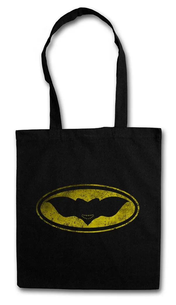 Urban Backwoods Beuteltasche Gotham Gremlin Stofftasche Gremlins Sign Logo Bat Symbol Light Fun (1-tlg), Batman Mogwai Gizmo Zeichen