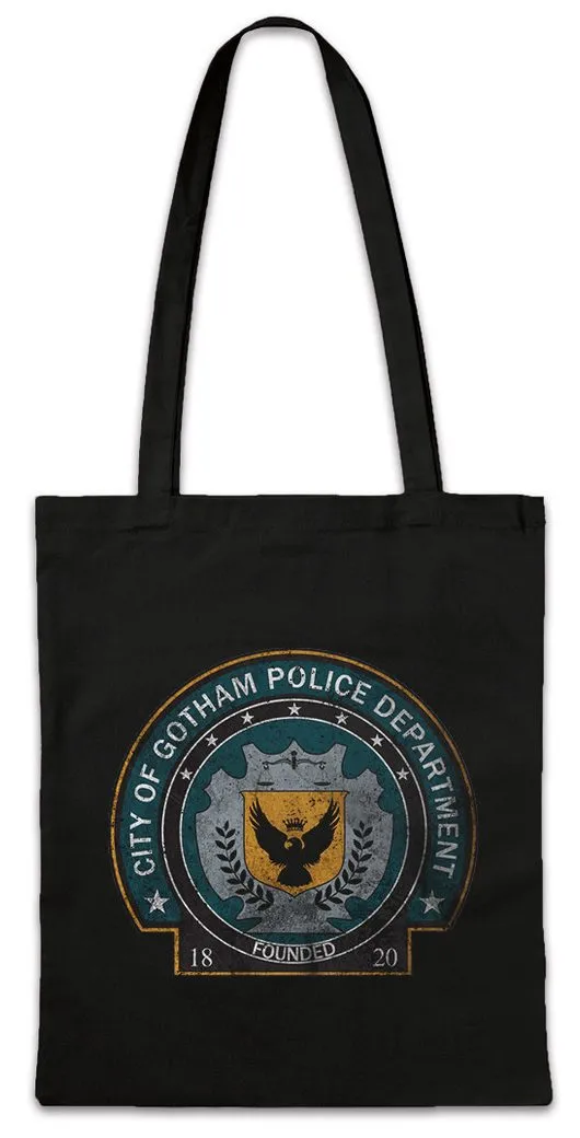 Urban Backwoods Beuteltasche Gotham Police Department Logo Stofftasche Dept TV Serie Batman Dark (1-tlg), Knight Joker Kult