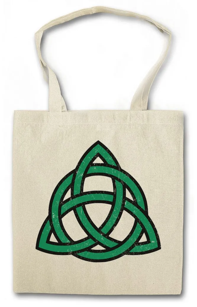 Urban Backwoods Beuteltasche Green Celtic Knot Stofftasche Kelten Tribal Knoten Keltisch Tattoo (1-tlg), Kreuz Cross Runen Art