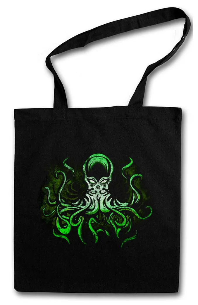 Urban Backwoods Beuteltasche Green Cthulhu Stofftasche Cthulhu Call Horror Arkham H. P. Lovecraft (1-tlg), R´LYEH Call Sign Dunwich Ruf
