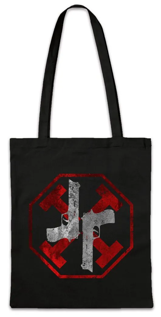 Urban Backwoods Beuteltasche Gun Kata Stofftasche Symbol Sign Logo Insigina Equilibrium John Dupont (1-tlg), Preston Prozium Errol Partridge