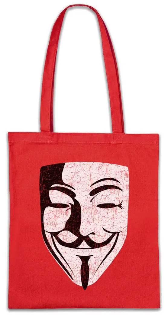 Urban Backwoods Beuteltasche Guy Fawkes Mask II Stofftasche Hannya Anonymous Whistleblower Guy Mask (1-tlg), Fawkes We Are Legion