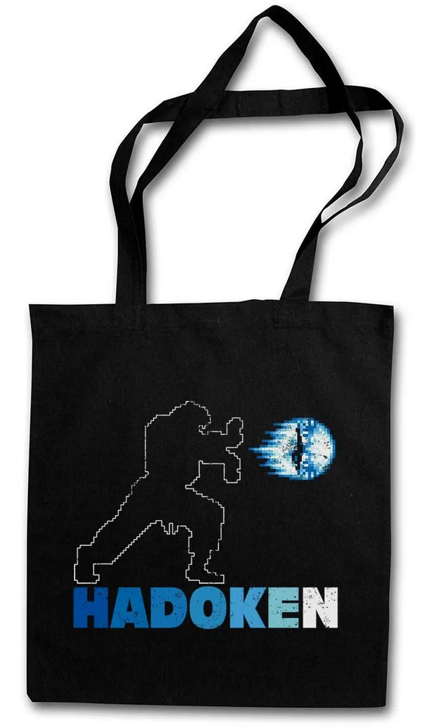 Urban Backwoods Beuteltasche Hadoken II Stofftasche Gamer Street Champion Game Arcade 90s Fighter (1-tlg), Special Attack Ryu Ken