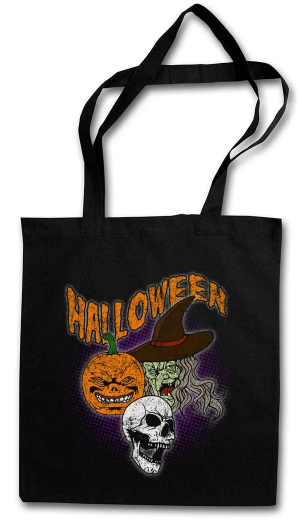 Urban Backwoods Beuteltasche Halloween Faces Stofftasche Witch Moon Hexe Walpurgisnacht Walpurgis (1-tlg), Night Halloween Pumpkin Face
