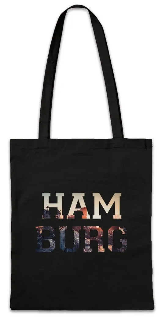Urban Backwoods Beuteltasche HamburgStofftasche Skyline Stadt City Ville Deutschland Germany (1-tlg), Allemagne Germania St. Alemania