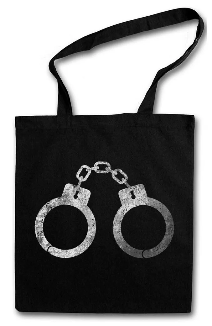 Urban Backwoods Beuteltasche Handcuffs Stofftasche Handschellen Polizei Criminal Gangster Police (1-tlg), Cuffs Bondage Gothic Punk