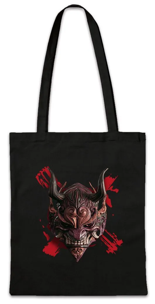 Urban Backwoods Beuteltasche Hannya Mask III Stofftascheurai Warrior Tattoo Way Ninja Banzai (1-tlg), Japan Bushido Asien Shogun