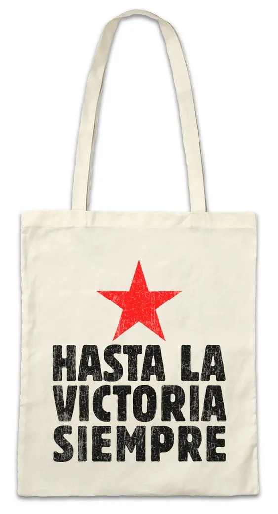 Urban Backwoods Beuteltasche Hasta La Victoria Siempre I Stofftasche Fidel Cuba Castro Portrait Che (1-tlg), Guevara Kuba Sozialismus Kommunismus
