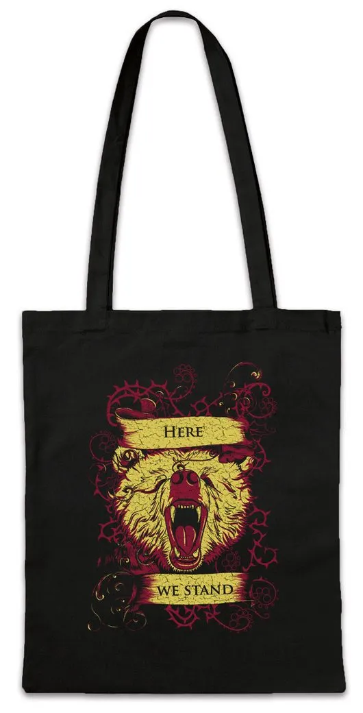 Urban Backwoods Beuteltasche Here We Stand Stofftasche Affe Cowboy Hut Stern Star Western Hat (1-tlg), Western Saloon Square Dance
