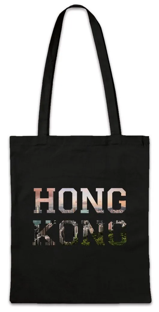 Urban Backwoods Beuteltasche Hongkong Stofftasche Hong Kong Skyline Stadt City Ville China (1-tlg), Chinesisch Asia Asien Chinese