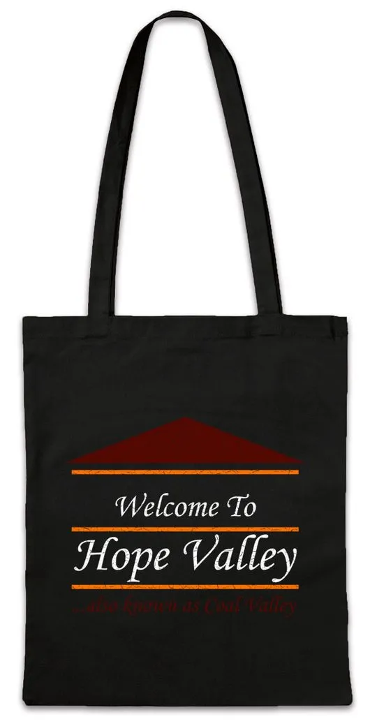 Urban Backwoods Beuteltasche Hope Valley Stofftasche When Calls City Place The Name Heart Sign (1-tlg), Stadt Logo Symbol Sign