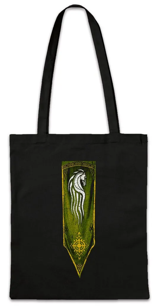 Urban Backwoods Beuteltasche Horse Banner Stofftasche Lord of Rohan Horse The Middle-Earth Rings (1-tlg), Herr Theoden Ringe Riders