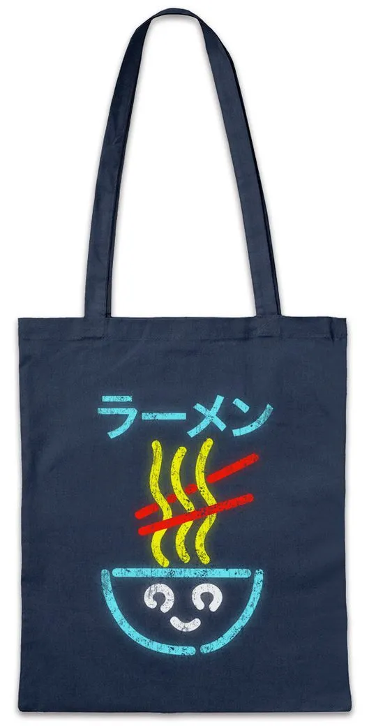 Urban Backwoods Beuteltasche Hot Neon Noodles Stofftasche Ramen Nippon Japan Noodles Tokyo (1-tlg), Japanische Nudeln Bowl Schüssel