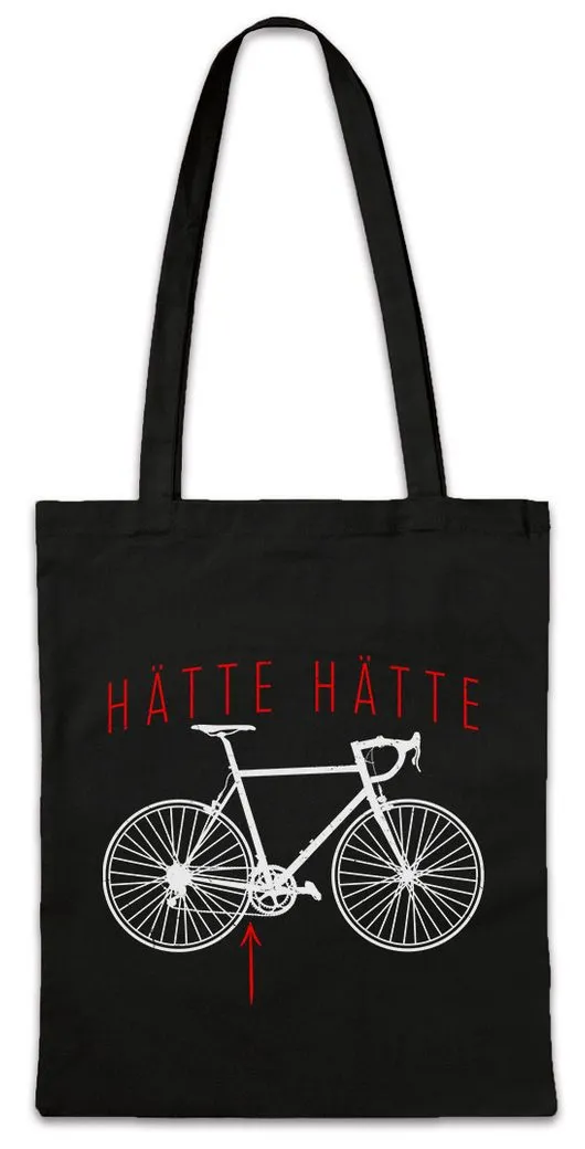 Urban Backwoods Beuteltasche Hätte hätte Fahrradkette Stofftasche Fun FahrradMTB Rennrad (1-tlg), Mountainbike Dowhill Sport Spaß