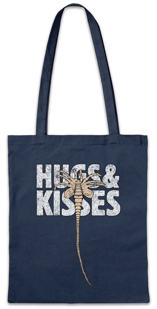 Urban Backwoods Beuteltasche Hugs & Kisses Stofftasche XOXO Ripley Prometheus Nostromo Weyland (1-tlg), Movie Alien Film Fan