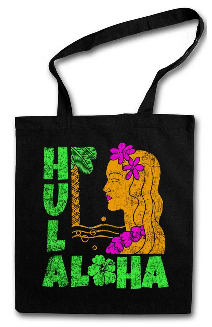 Urban Backwoods Beuteltasche Hula Girl Stofftasche Aloha Island Tiki Bar Strand Sailor Beach Grill (1-tlg), Restaurant Caribbean Karibik Insel