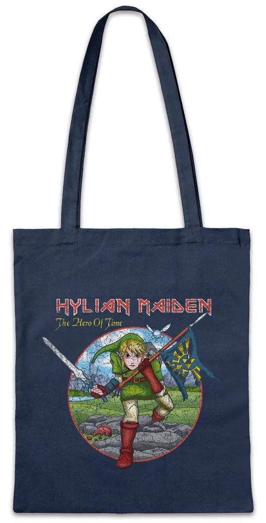 Urban Backwoods Beuteltasche Hylian Maiden Stofftasche Zelda Game Gamer PC Gaming Triforce Link (1-tlg), Games Geek Nerd Hyrule