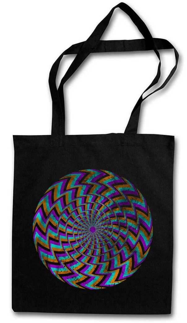 Urban Backwoods Beuteltasche Hypno Spiral II Stofftasche Kreis Magic Kreisel Spirale Hypnose (1-tlg), Hypnotiseur Maze Labyrinth Esoterik