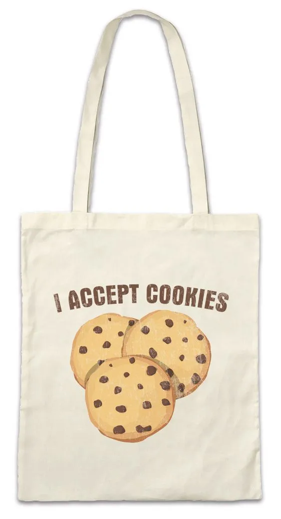 Urban Backwoods Beuteltasche I Accept Cookies Stofftasche Fun Binary Code Binär World Informatiker (1-tlg), Informatik Computer IT Keks