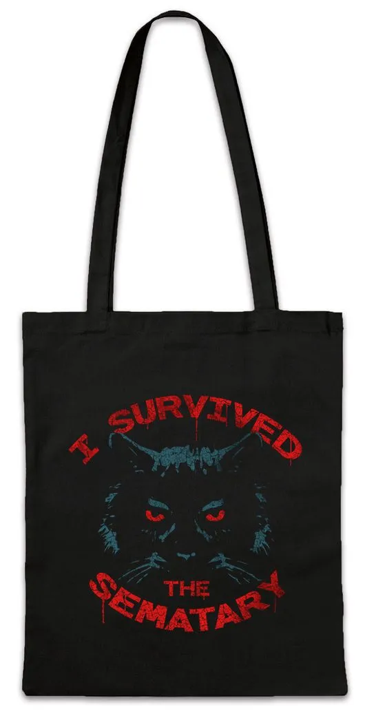 Urban Backwoods Beuteltasche I Survived The Sematary Stofftasche Pet Friedhof Der Cemetery (1-tlg), Kuscheltiere Cat Cats Katze