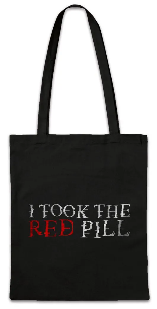 Urban Backwoods Beuteltasche I Took The Red Pill Stofftasche Blue Knowledge Freedom Wissen Freiheit (1-tlg), Wahrheit Matrix Truth Reality
