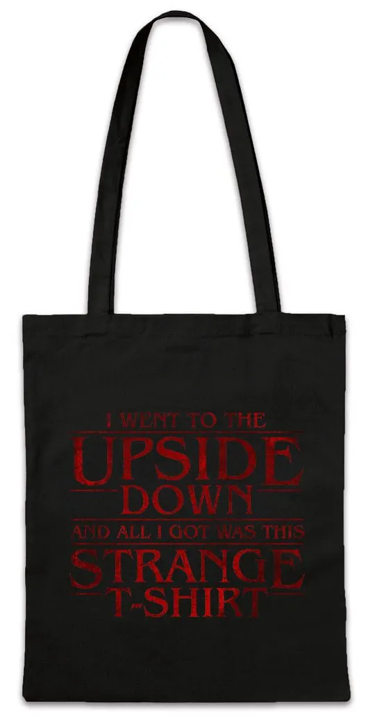 Urban Backwoods Beuteltasche I Went To The Upside Down Stofftasche Horror Stranger Alphabet Series (1-tlg), Hawkins Things World Strange