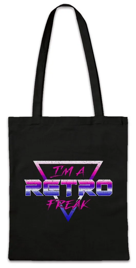 Urban Backwoods Beuteltasche I'm A Retro Freak Stofftasche Gamer Gaming Geek Nerd Fun 8 16 Bit (1-tlg), Arcade Audio LFO Wave