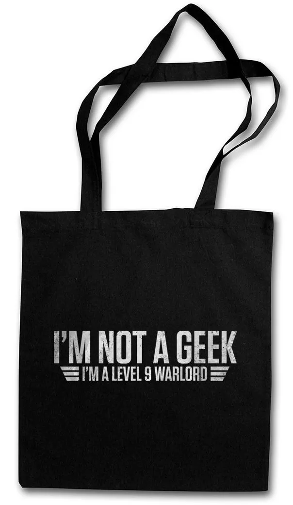Urban Backwoods Beuteltasche I'm Not A Geek Stofftasche Games Gaming Video PC Admin Gamer RPG (1-tlg), Roleplay MMORPG Online Computer