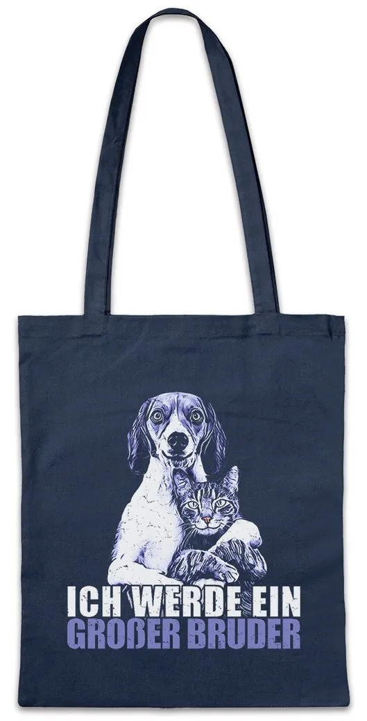 Urban Backwoods Beuteltasche Ich Werde Großer Bruder Stofftasche Fun Geschwister Baby Familie Kind (1-tlg), Geburt Nachwuchs Spaß