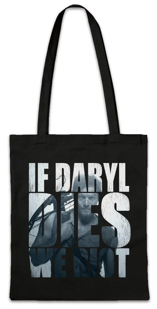 Urban Backwoods Beuteltasche If Daryl Dies We Riot Stofftasche Dixon The Walking Zombie Dead Walker (1-tlg), Living Fear Apocalypse
