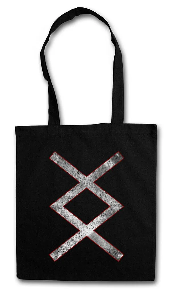 Urban Backwoods Beuteltasche Inguz Rune Stofftasche Germanisch Germanische Runen Runes Ingwaz (1-tlg), Walhalla Odin Thor Norse