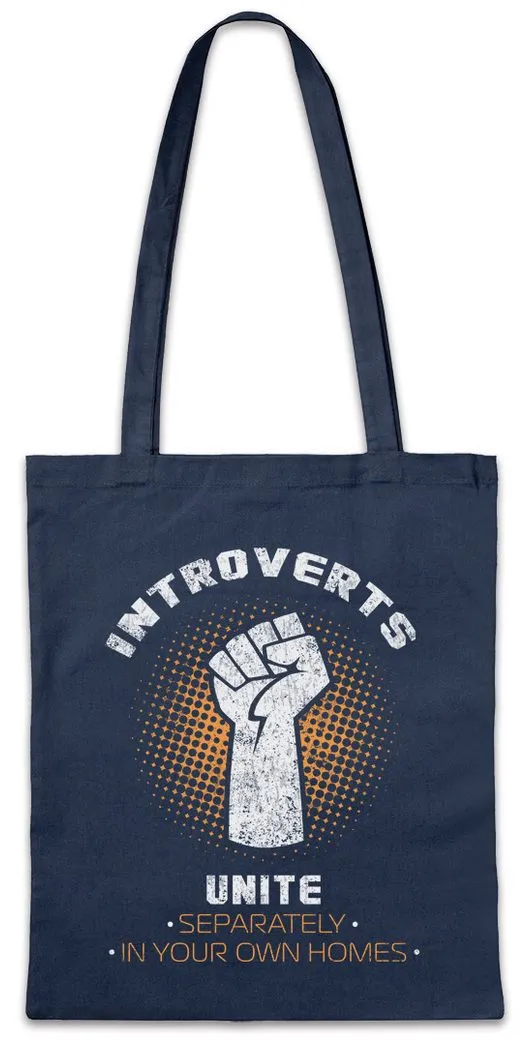 Urban Backwoods Beuteltasche Introverts Unite Stofftasche Geek Nerd Fun Informatiker Informatik (1-tlg), Freak Introvertiert Gamer Computer