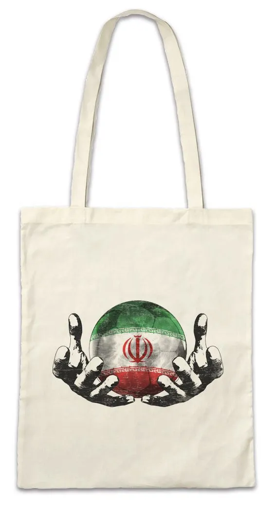 Urban Backwoods Beuteltasche Iran Football Magic Ball Stofftasche Persien Iranisch Iranische Fahne (1-tlg), Iranian Fußball Fussball Komet