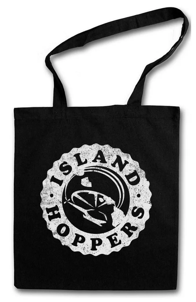 Urban Backwoods Beuteltasche Island Hoppers Logo Stofftasche Tom Tv Selleck Hawaii Magnum TVRetro (1-tlg), Kult 80s Serie