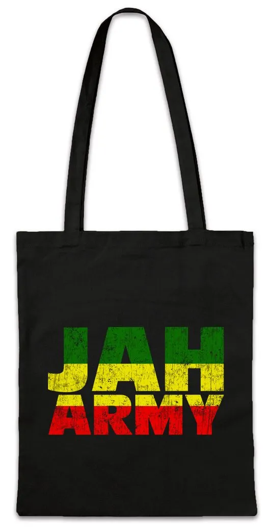 Urban Backwoods Beuteltasche Jah Army Stofftasche Babylon Musik Babylon Zion Jamaika Wailers Reggae (1-tlg), Marley Irie Ska