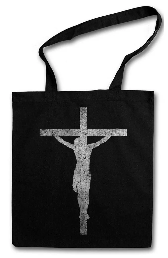 Urban Backwoods Beuteltasche Jesus Cross Stofftasche Christ Messiah Messias Christentum Christus (1-tlg), Gott Kirche Glaube Heilig