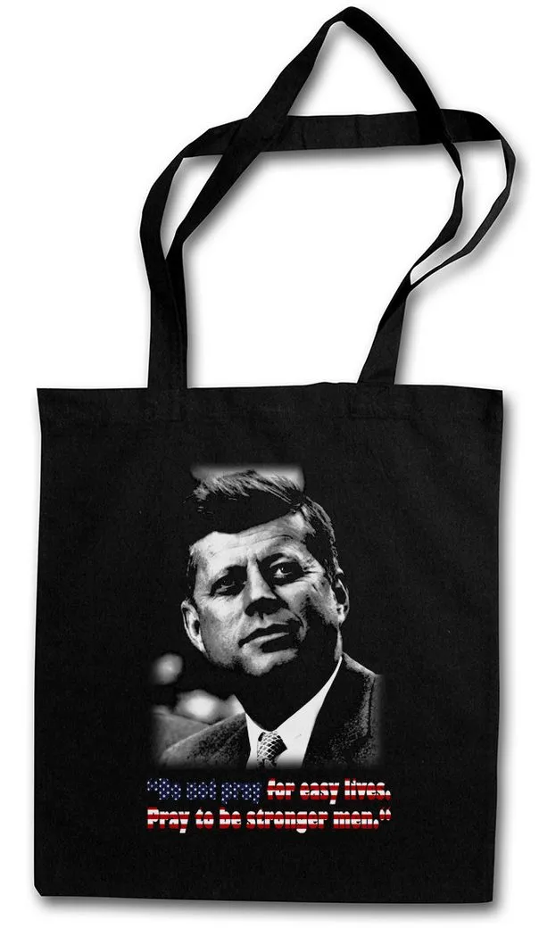 Urban Backwoods Beuteltasche JFK Pray For Easy Lives Stofftasche John USA Liberty F. President (1-tlg), Kennedy Girl US United