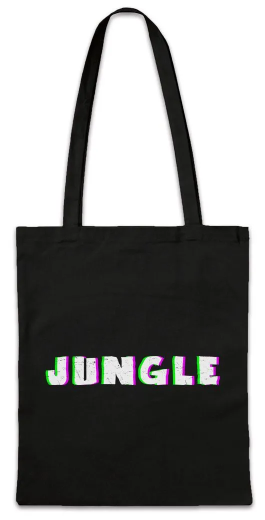 Urban Backwoods Beuteltasche Jungle Glitch Stofftasche Synthesizer Electro Techno LFO Musik Music (1-tlg), DJ MC Elektro 90s