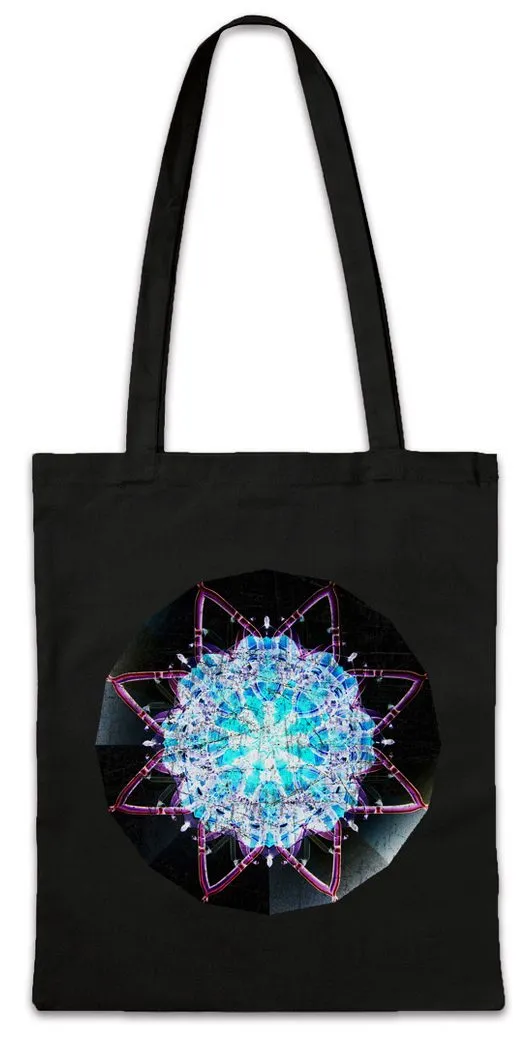 Urban Backwoods Beuteltasche Kaleidoscope II Stofftasche Crystal Kaleidoskop Psychedelic Art Kunst (1-tlg), Hippie Mandala Mosaik Mystik