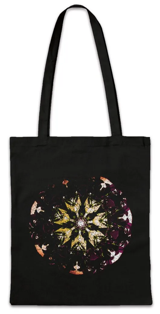Urban Backwoods Beuteltasche Kaleidoscope IV Stofftasche Crystal Kaleidoskop Psychedelic Art Kunst (1-tlg), Hippie Mandala Mosaik Mystik