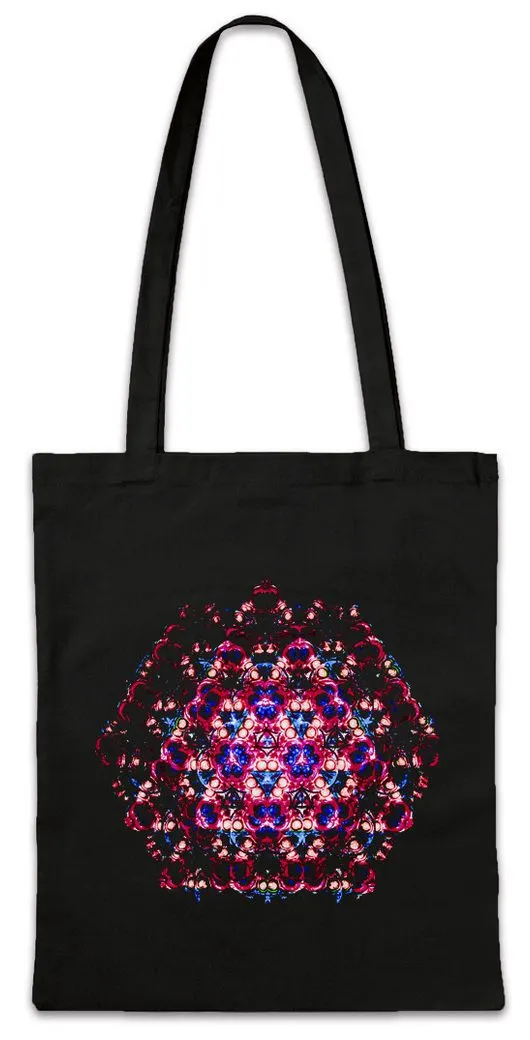 Urban Backwoods Beuteltasche Kaleidoscope V Stofftasche Crystal Kaleidoskop Psychedelic Art Kunst (1-tlg), Hippie Mandala Mosaik Mystik