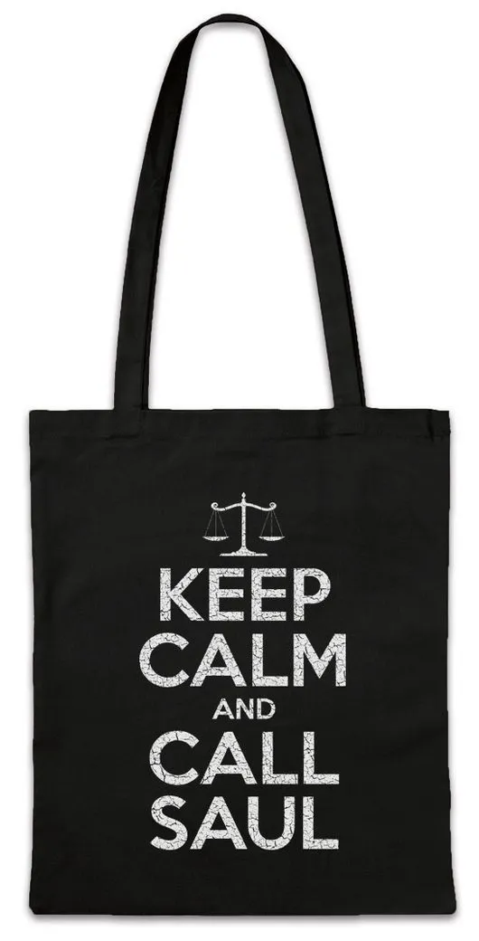 Urban Backwoods Beuteltasche Keep Calm And Call Saul Stofftasche Better Fun Call Breaking Lawyer (1-tlg), Bad Goodman Anwalt TV
