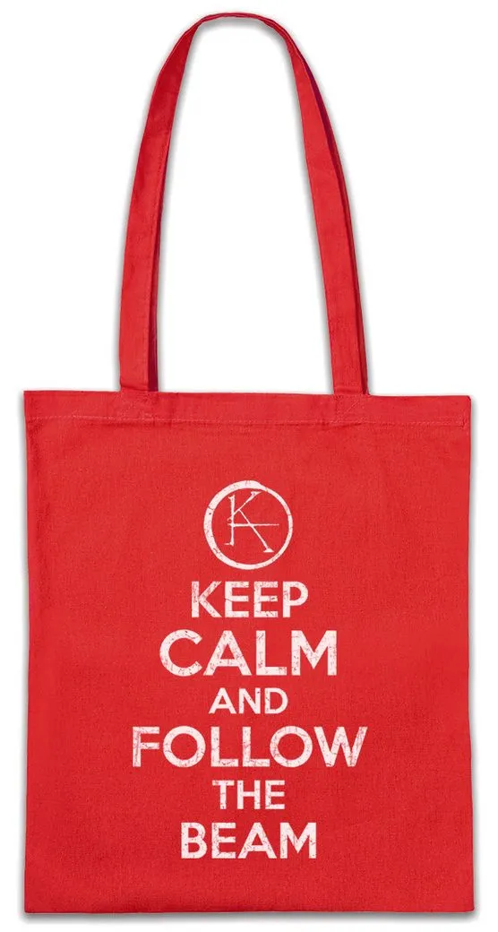Urban Backwoods Beuteltasche Keep Calm And Follow The Beam Stofftasche Der Dunkle The Dark Turm (1-tlg), Insignia Logo Tower Sign
