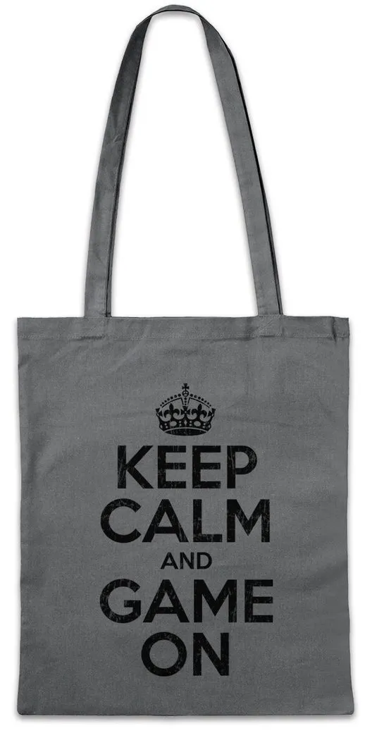 Urban Backwoods Beuteltasche Keep Calm And Game On Stofftasche Geek Nerd Gamer Admin Repair Mr. RPG (1-tlg), Robot Role Play Dungeons
