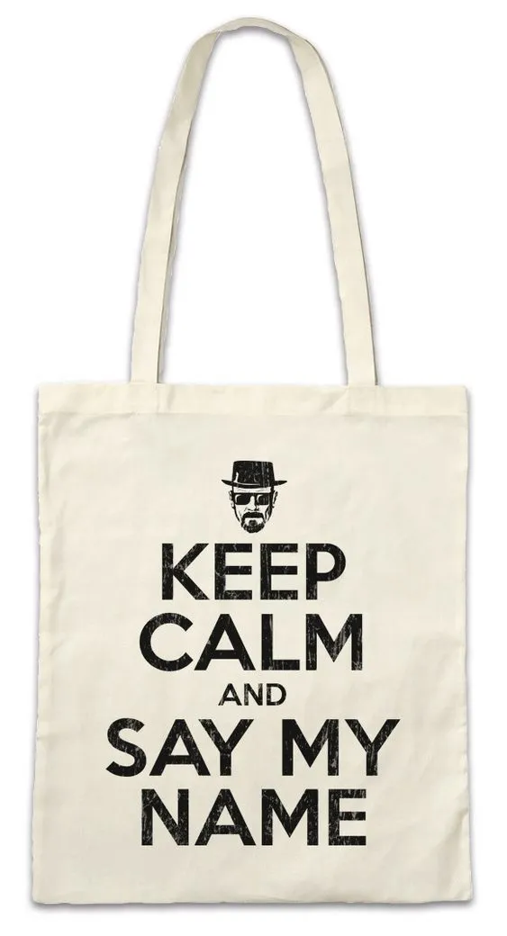 Urban Backwoods Beuteltasche Keep Calm And Say My Name Stofftasche Breaking Let´s Cook Chef Bad (1-tlg), Walter Bad Hausfrau Housewife