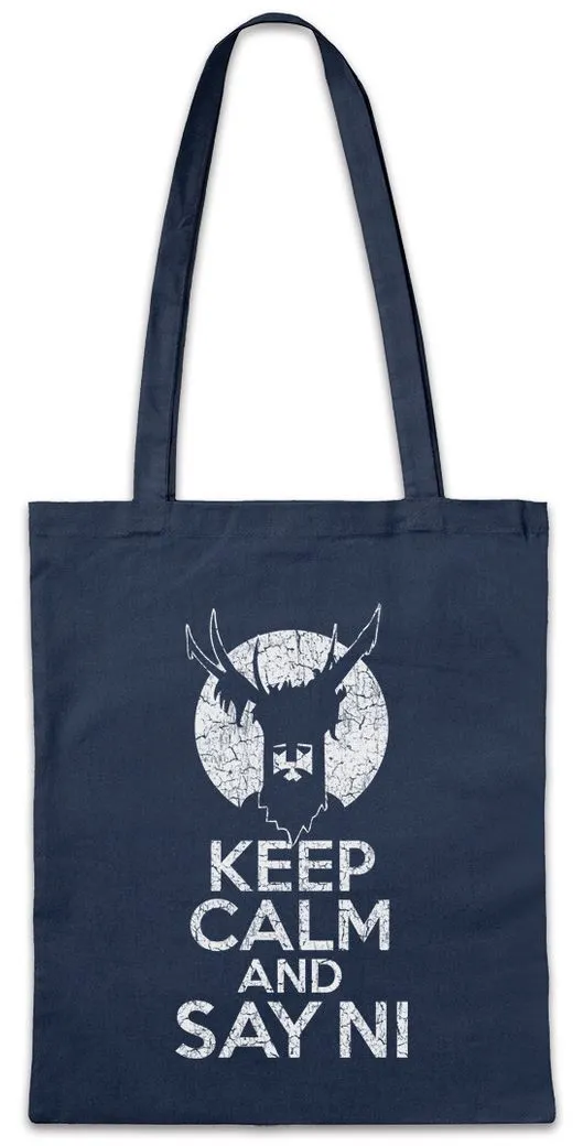 Urban Backwoods Beuteltasche Keep Calm And Say Ni Stofftasche Monty OfPython The Holy Grail (1-tlg), Knights Ritter der Kokosnuß