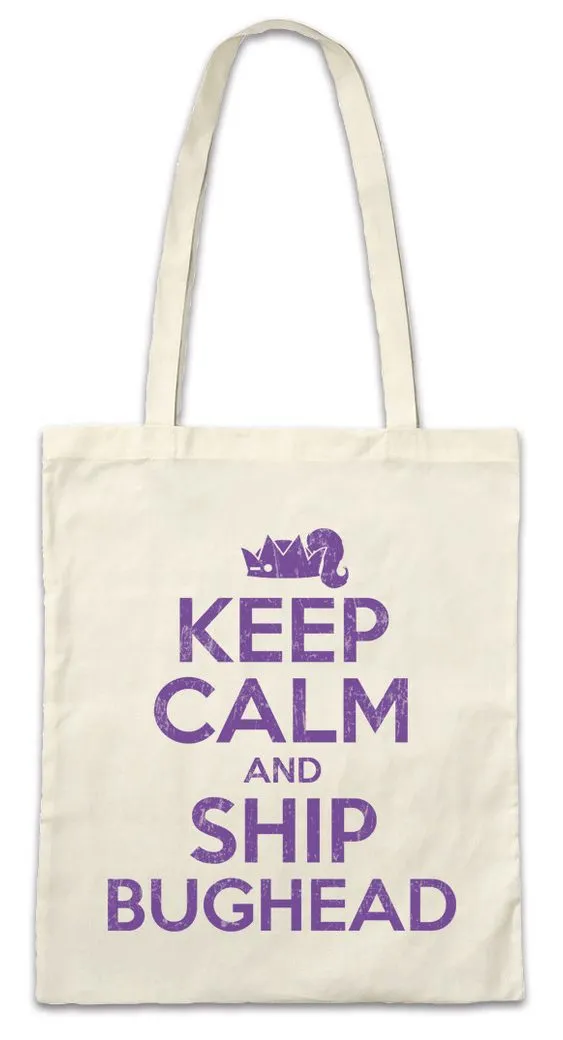 Urban Backwoods Beuteltasche Keep Calm And Ship Bughead Stofftasche Riverdale Archie Andrews Betty (1-tlg), Cooper Veronica Lodge Jughead