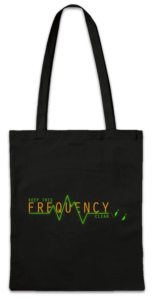 Urban Backwoods Beuteltasche Keep This Frequency Clear Stofftasche Funk CB Funker Nerd Wireless (1-tlg), Funkgerät Radio Operator Electro
