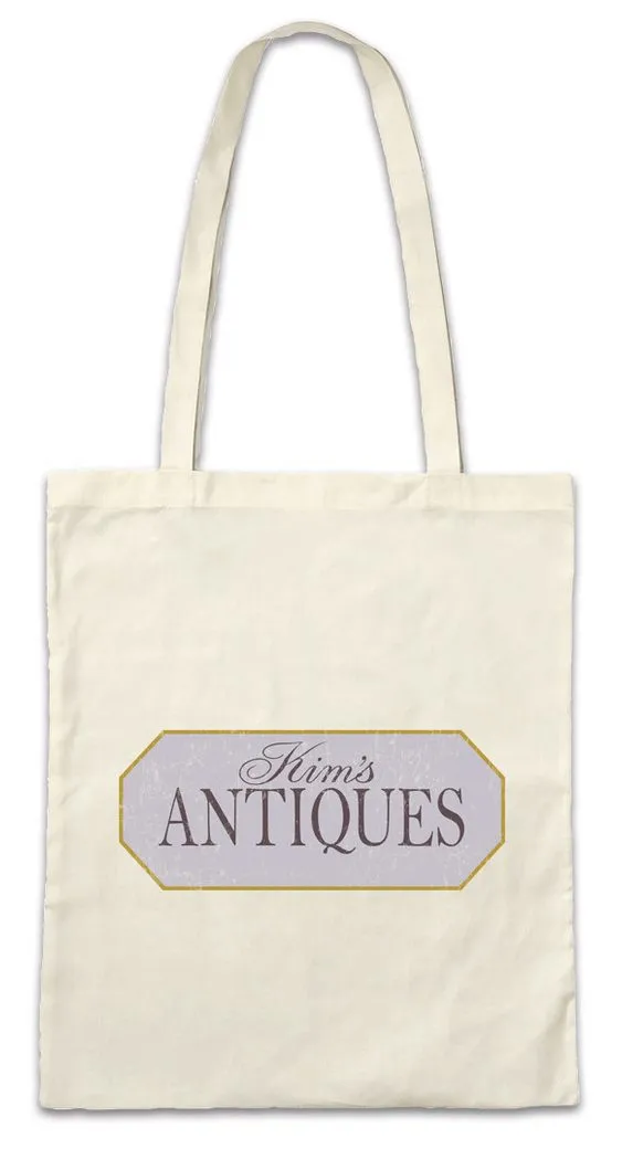 Urban Backwoods Beuteltasche Kim's Antiques Stofftasche Gilmore Lorelai Liz Girls Shop Store Symbol (1-tlg), Sign Company Firma Logo